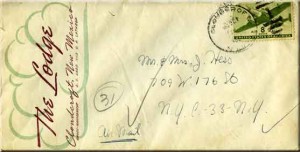 The 1946 Letter From Cloudcroft Envelope Front
