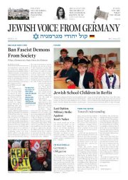 Reaction to – Jewish Voice From Germany